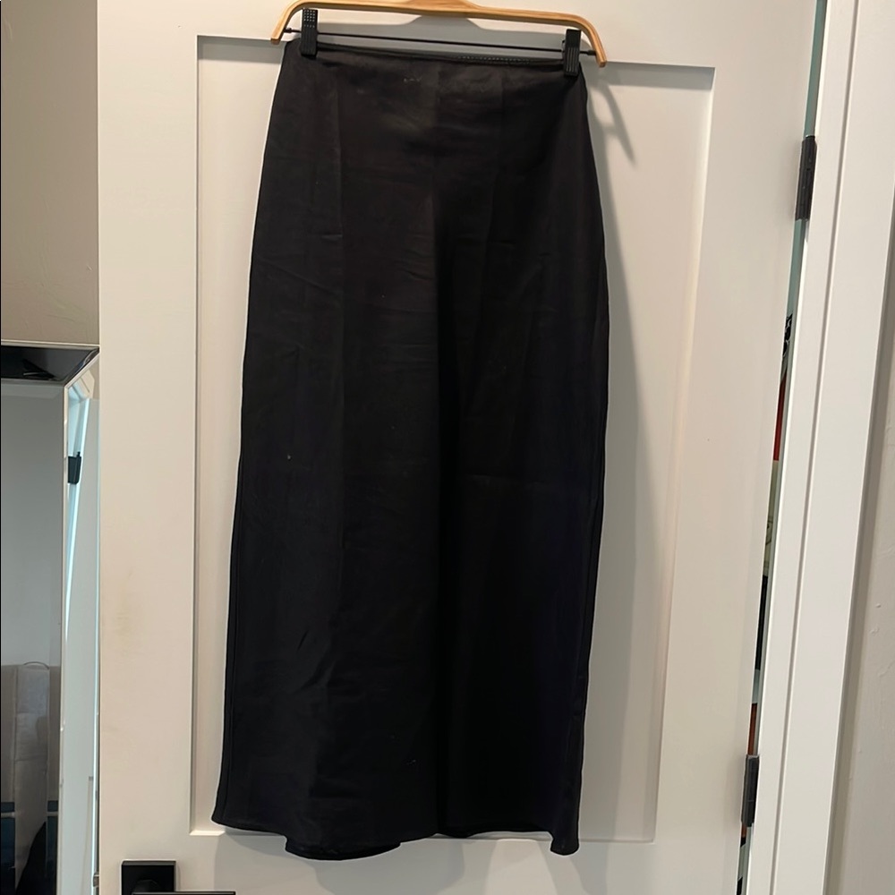 Reformation Layla Linen Midi Skirt